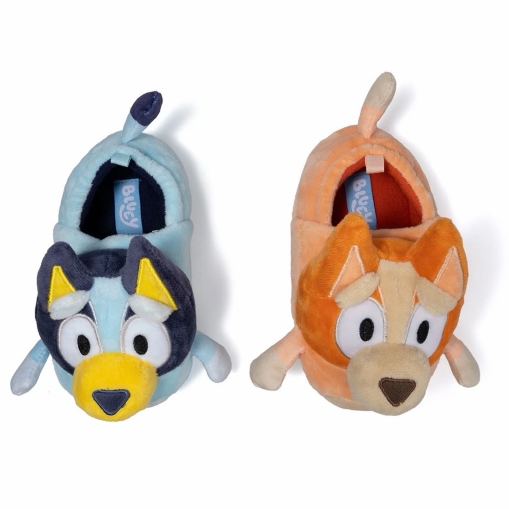 Bluey Plush 3-D Slippers Bluey Bingo Size 7/8 Toddler